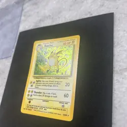 Pokemon TCG Raichu Base Set Holo Rare Card 14/102 NM - Image 2