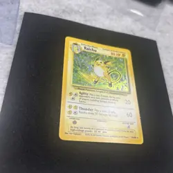 Pokemon TCG Raichu Base Set Holo Rare Card 14/102 NM - Image 3