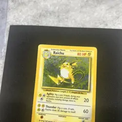 Pokemon TCG Raichu Base Set Holo Rare Card 14/102 NM - Image 4