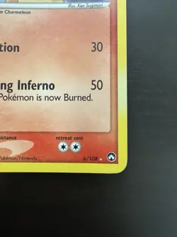 Charizard 6/108 Reverse Holo Rare EX Power Keepers Stamped Pokemon Card DMG - Image 4