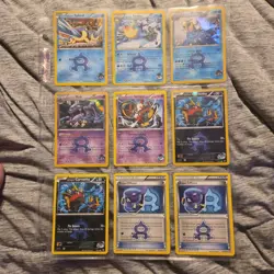 Lot of 15 Pokemon TCG Double Crisis Aqua Cards - Image 1