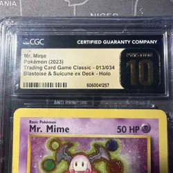 Pokemon TCG Mr. Mime Trading Card Game Classic Holo Card 013/034 SHE'S A 10 - Image 2
