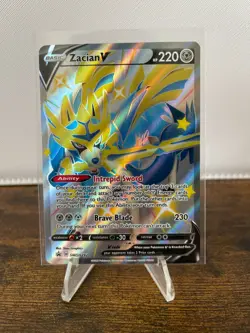 Zacian V (Shiny) SWSH292 SWSH: Sword & Shield Promo Cards Pokemon NM - Image 1