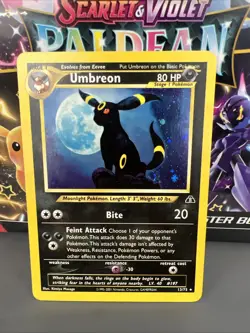 Pokemon TCG Umbreon Neo Discovery Holo Card 13/75 Unlimited Rare WOTC NMLP - Image 1
