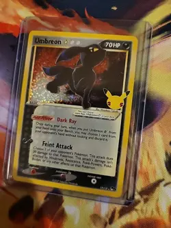 Umbreon Gold Star Holo Pokemon Celebrations Classic Collection Card #17 - Image 2