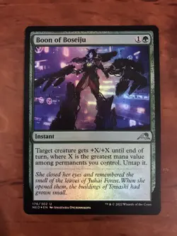 Boon of Boseiju Foil MTG Magic the Gathering Card NM Near Mint Neon Dynasty NEO - Image 1