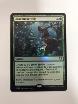 Arachnogenesis Foil MTG Magic the Gathering Card NM Near Mint CMM - Image 1