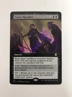 Danse Macabre Extended Borderless MTG Magic the Gathering Card NM Near Mint AFC - Image 1