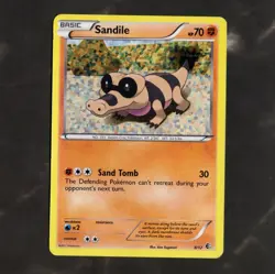 Sandile 8/12 McDonalds 2011 Promo Holo Rare Pokemon Card MP - Image 1
