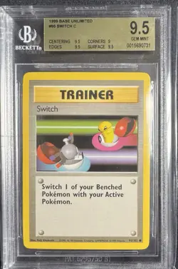 Switch 95/102 Pokemon Card - 1999 Base Set, BGS 9.5 Gem Mint - Image 1