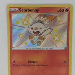 Scorbunny SV015/SV122 Shining Fates: Shiny Vault Pokemon TCG Card NM - Image 2