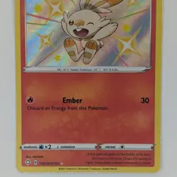 Scorbunny SV015/SV122 Shining Fates: Shiny Vault Pokemon TCG Card NM - Image 3