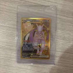 Pokemon TCG Team Rocket's Mewtwo EX Destined Rivals Card 240/182 NM - Image 1