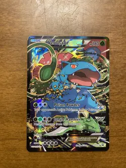Pokemon TCG Venusaur EX Black Star Promo Full Art Holo Card XY123 - Image 1
