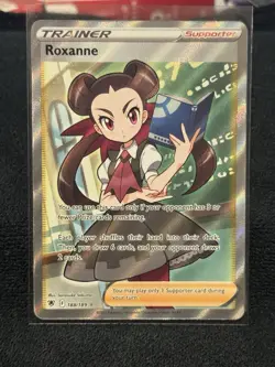 Pokemon TCG Roxanne Astral Radiance Holo Full Art Ultra Rare Card 188/189 - Image 1