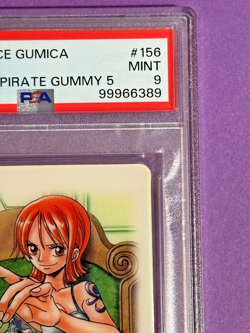 PSA 9 MINT Nami No.156 Japanese One Piece Gumica Gummy Card 2004 08M21 POP 1! - Image 5