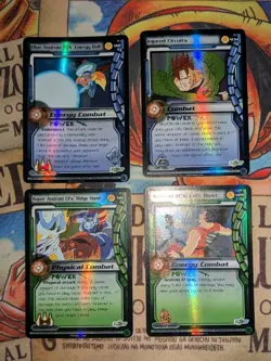 DBZ Dragon Ball Z TCG score lot dbz subset promo cards x4 - Image 1