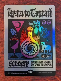 Hymn to Tourach 0008 Near Mint NM FOIL SLC Secret Lair Encyclopedia Magic MTG - Image 1