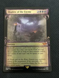 MTG - LTR - Shadow of the Enemy - Showcase Scroll Silver Foil - M 0558 NM - Image 1