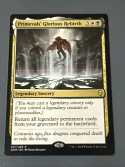 Primeval’s Glorious Rebirth X1 Dominaria NM Condition See Front/back Pics - Image 1