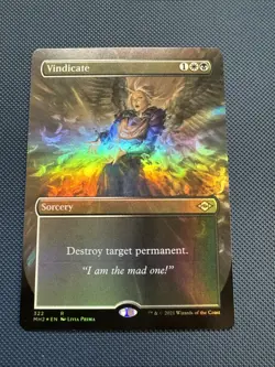 MTG Vindicate (Borderless) - Modern Horizons 2 (MH2) NM Foil - Image 1