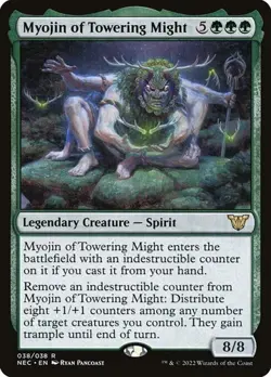Myojin of Towering Might - Foil Kamigawa: Neon Dynasty Commander LP MTG - Image 1