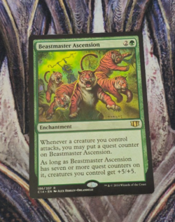 MTG - Beastmaster Ascension - Commander 2014 - Rare - NM - Image 1