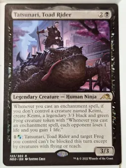Tatsunari, Toad Rider - Kamigawa: Neon Dynasty - Magic the Gathering MTG Nice! - Image 1