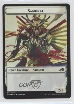 Samurai // Kaito Shizuki Emblem (Token) Foil Magic: Kamigawa: Neon Dynasty NEO - Image 1