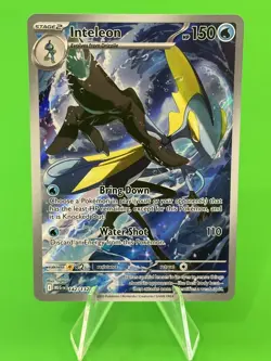 Pokemon Inteleon Mega Evolution Illustration Rare 142/132 NM!!! - Image 1