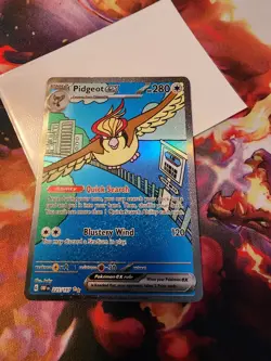 Pokemon TCG Secret Rare Pidgeot EX Full Art 225/197 Obsidian Flames - Image 2