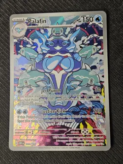 2023 Pokemon PALAFIN Obsidian Flames Illustration Rare 200/197 JFB3 - Image 1
