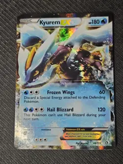 Pokemon TCG Kyurem EX Holo Card Legendary Treasures 44/113 NM Condition - Image 1