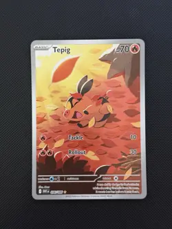 Pokemon TCG Tepig White Flare Illustration Rare Card 096/086 NM Condition - Image 1