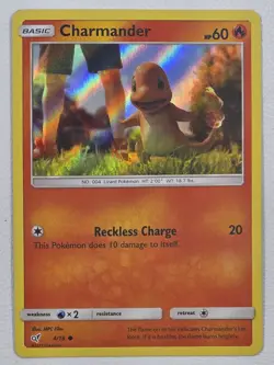 Charmander (Holo Common) - 4/18 - Detective Pikachu - POKEMON HOLO - Image 1