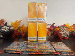 Lot of 4 Pokemon TCG Scarlet & Violet Surging Sparks Booster Bundle Pack Art Set - Image 4