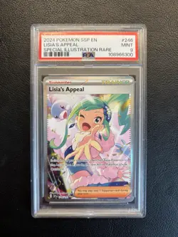 Pokemon TCG Lisia's Appeal Sir 246/191 Surging Sparks PSA 9 Mint - Image 1