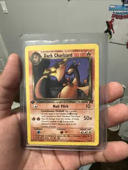 Pokemon TCG Dark Charizard 1st Edition Non-Holo Rare 21/82 - Image 1
