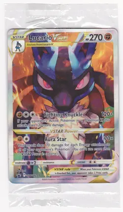 Pokemon TCG - Lucario VSTAR SEALED - SWSH291 Full Art - Black Star Promo - Image 1