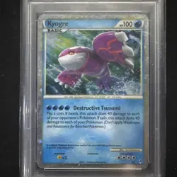 2011 POKEMON CALL OF LEGENDS KYOGRE #SL6 HOLO PSA 5 Excellent - Image 2