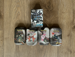 Pokemon TCG Black Bolt & White Flare Unova Mini Tins & Booster Bundle - NEW - Image 1