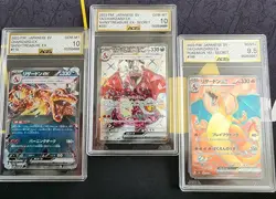 Pokemon TCG japanese charizard EX AGS SLAB LOT OF 3 - Image 1