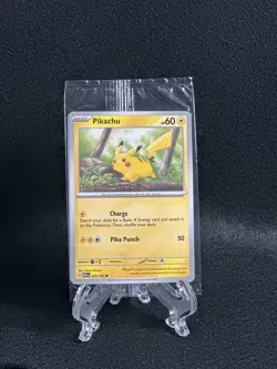 Pikachu 025/165 Pokemon Together 151 Stamped Promo SEALED - Image 1