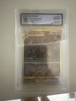 Pokemon TCG Giratina Vstar GG69/GG70 Crown Zenith Ultra Rare Gold Full Art - Image 1