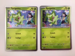 Pokemon TCG Sprigatito SVP 191 Black Star Promo Horizons Stamp NM - Image 1