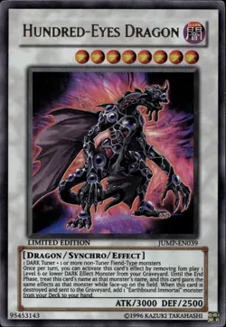 Hundred-Eyes Dragon 1st Ed Ultra Rare JUMP-EN039 Yu-Gi-Oh! - Image 1