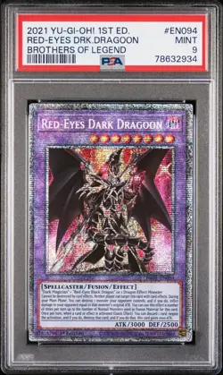 Red-Eyes Dark Dragoon Yugioh 2021 BROL-EN094 Starlight Rare 1st Edition PSA 9 - Image 1