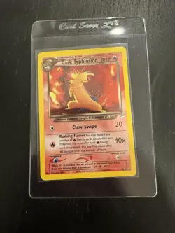 Neo Destiny Dark Typhlosion Holo Rare Card 10/105 Vintage Pokemon TCG - Image 1