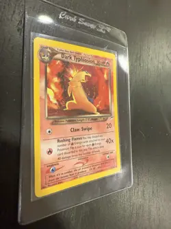 Neo Destiny Dark Typhlosion Holo Rare Card 10/105 Vintage Pokemon TCG - Image 2