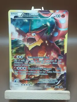 HP Pokemon Card - Volcanion - Full Art Holo Promo (XY185) Mythical Collection - Image 1